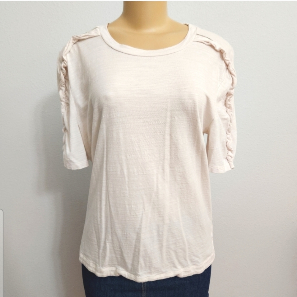 Ralph Lauren Cream Short Sleeve Top